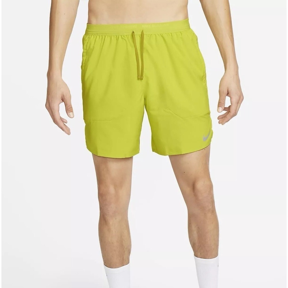 NIKE Dri-Fit Stride Brief Lined 7" Running Shorts Green Sz 2XL *NEW* DM4761-308